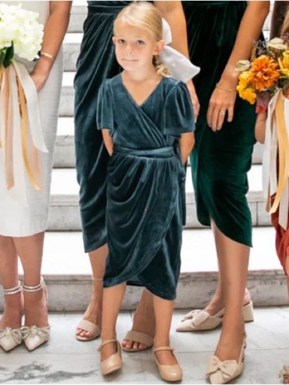 Ivy City Co | Lillie Velvet Faux Wrap Dress